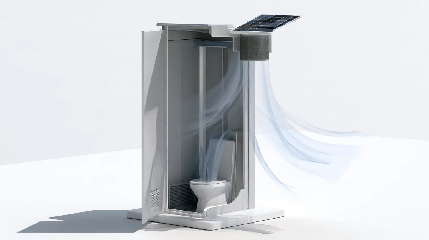 Airflow diagram of a BASE restroom