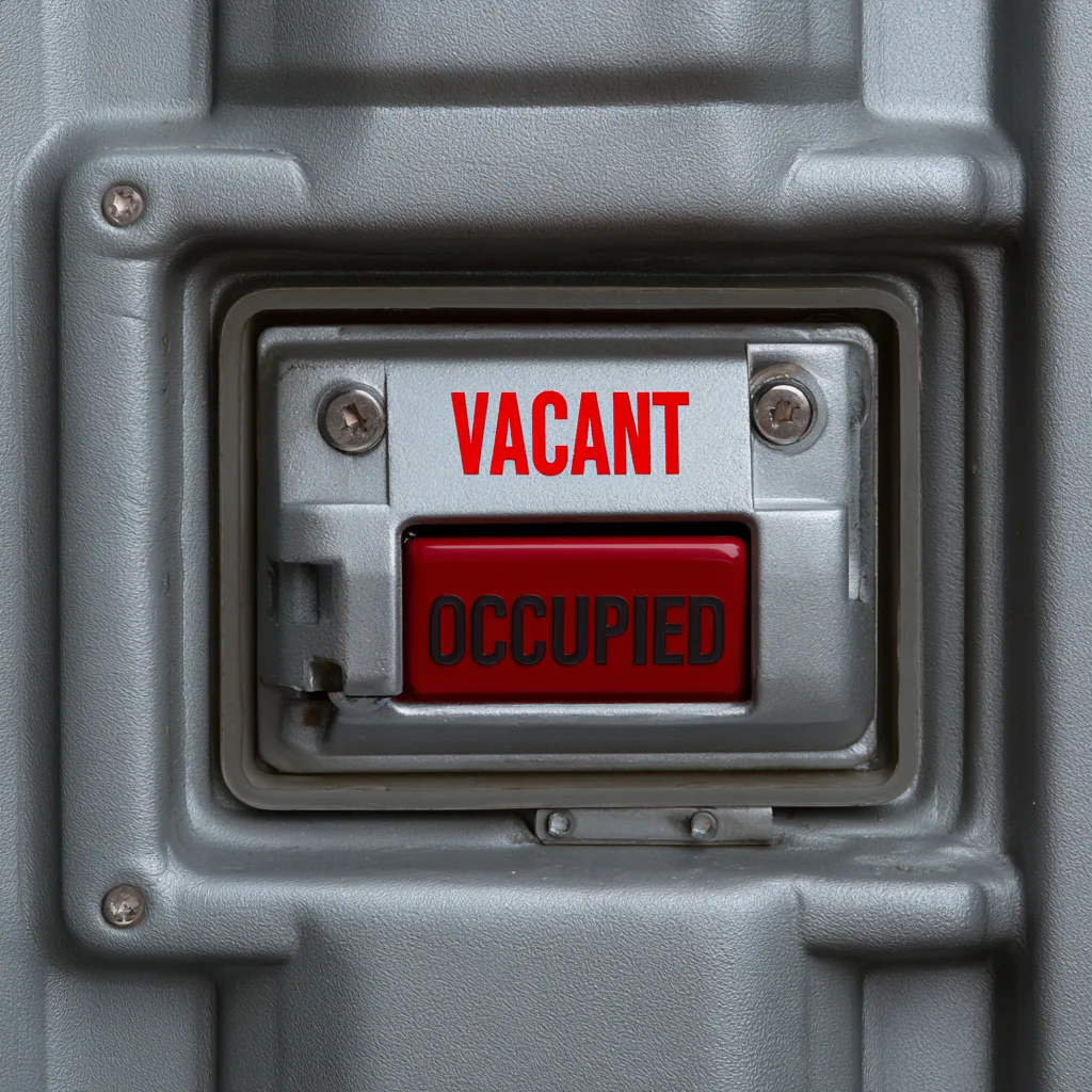 Mechanical vacant occupied indicator